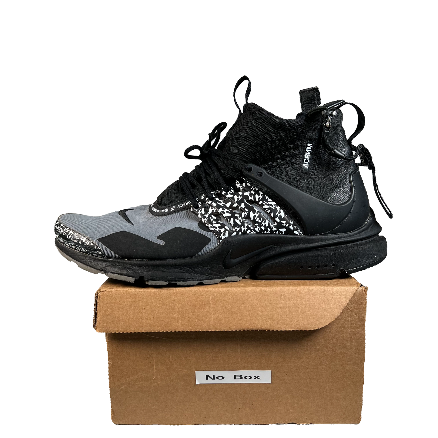 Nike Air Presto Mid Acronym Cool Grey (2018) Size 12 USED s21818