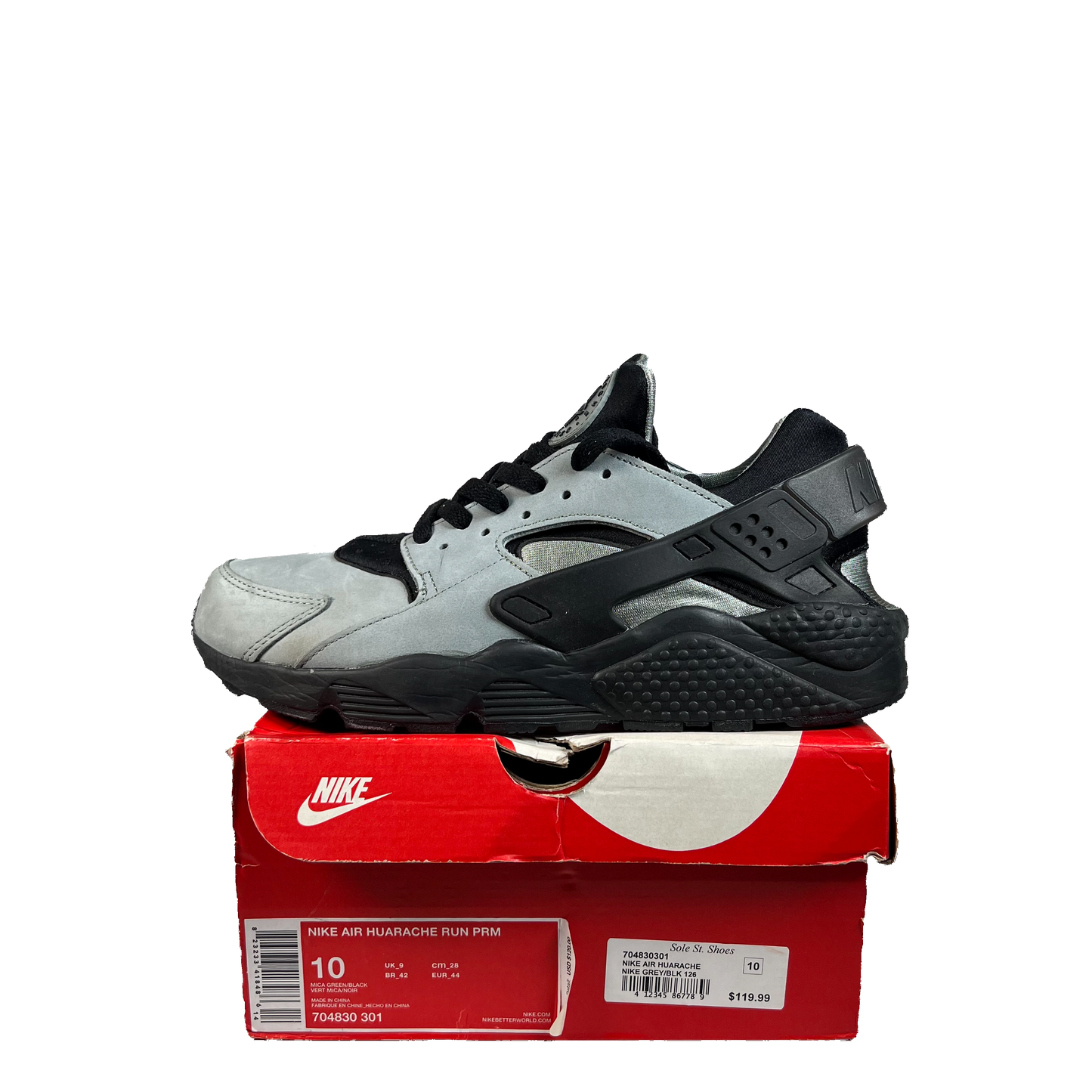 Nike Air Huarache Mica Green Black (2021) Size 10 USED s22426