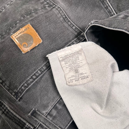Y2K Carhartt Workwear Black Denim Pants Size 36 USED v18708