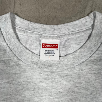 Supreme Chicken Dinner Tee Ash Grey (2018) Size Large USED x18524