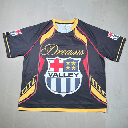 Vale Valley Dream Black Soccer Jersey Size Medium NEW x17309