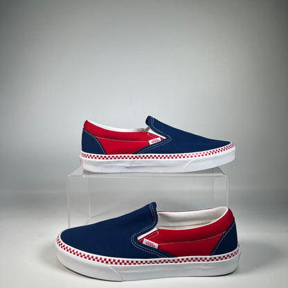 Vans Classic Slip On Navy/Red (2024) Size 8 USED s22392