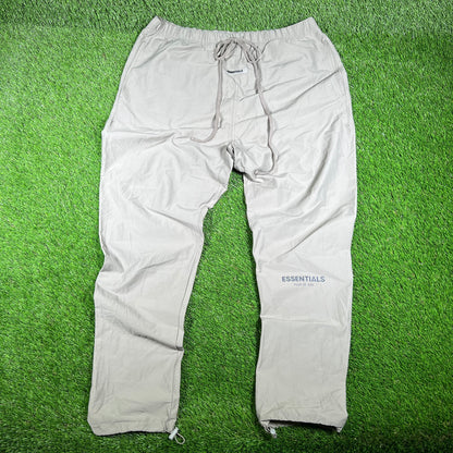 Fear of God FOG Essentials Stone Nylon Track Pants Size XXL USED x14718