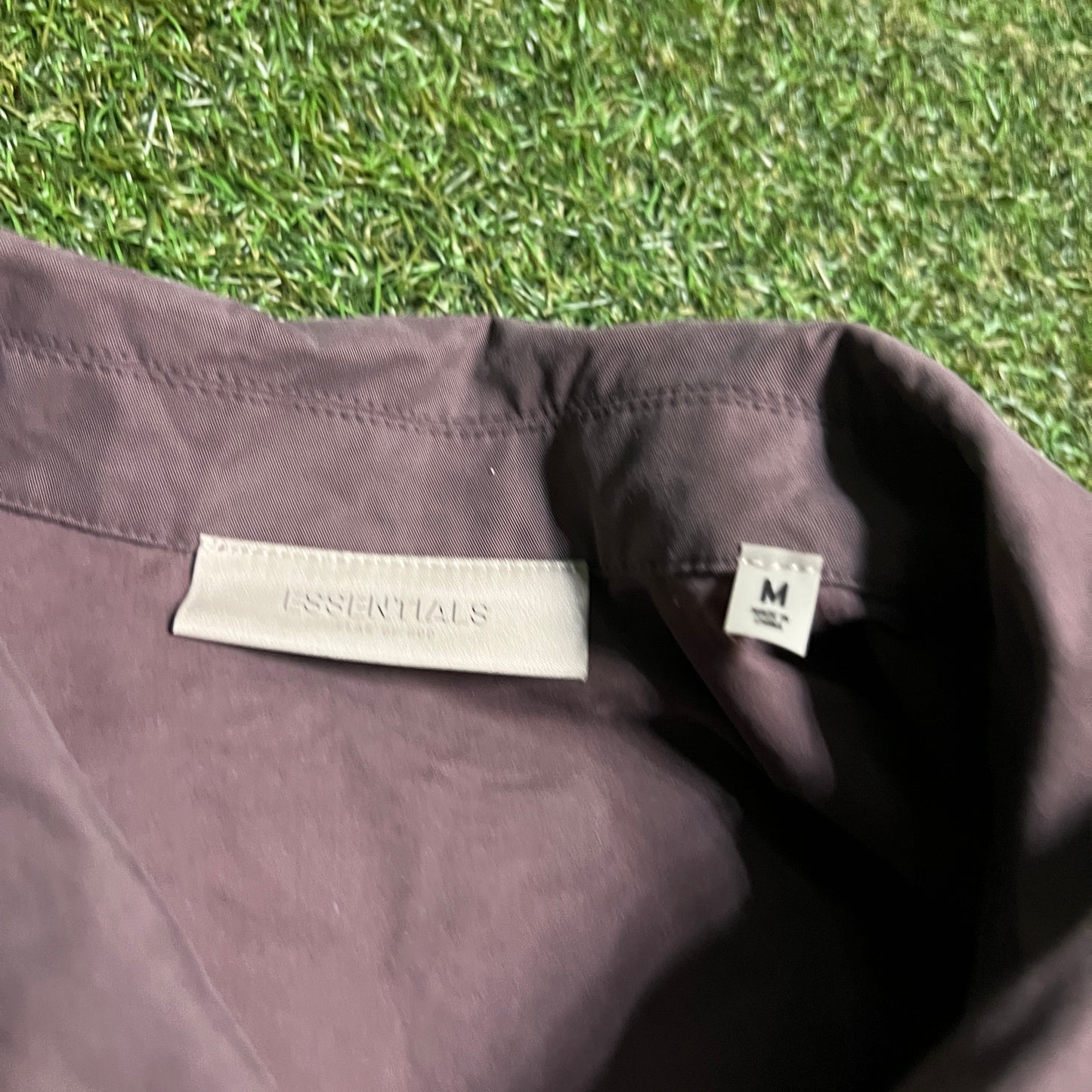 Fear of God FOG Essentials Brownish Zip Up Jacket Size Medium USED x13829