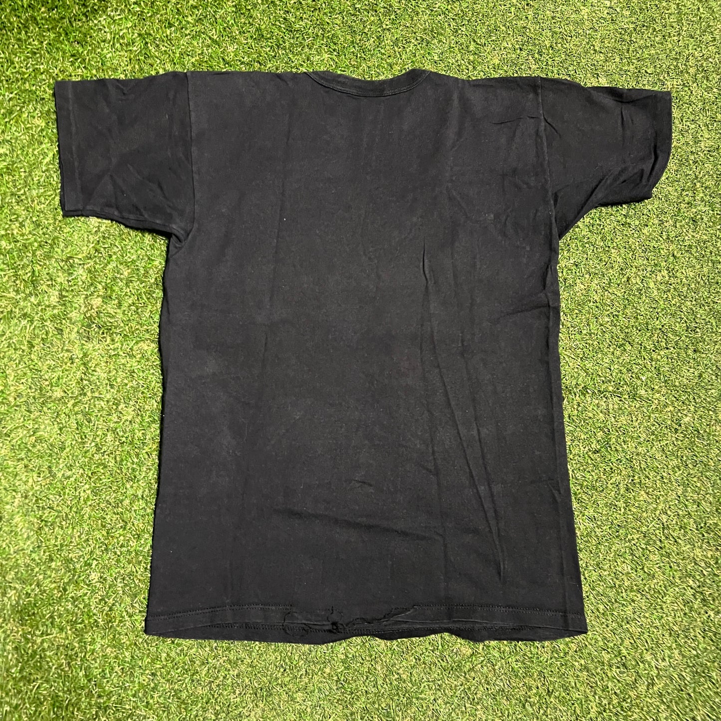 1990s Chsmpion USA Basketball Black Tee Size Large USED v16266