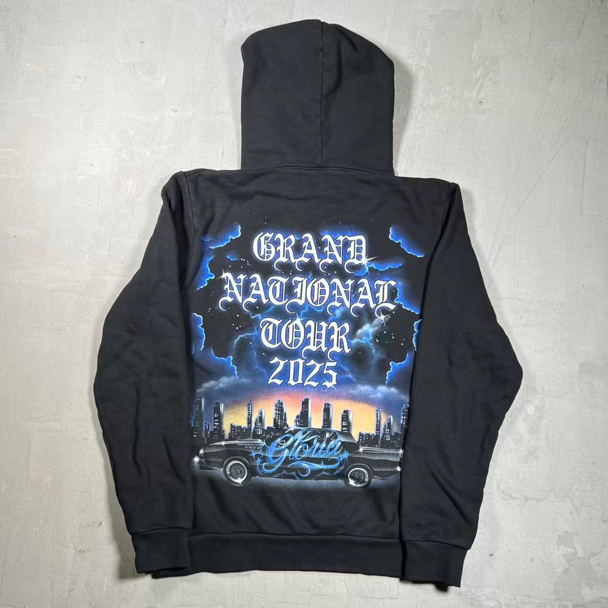 Kendrick Lamar Grand National Tour Black Hoodie Size Small USED v20258