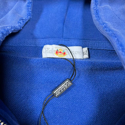 Vale Schwab Blue Zip Up Hoodie Size XL NEW x18510
