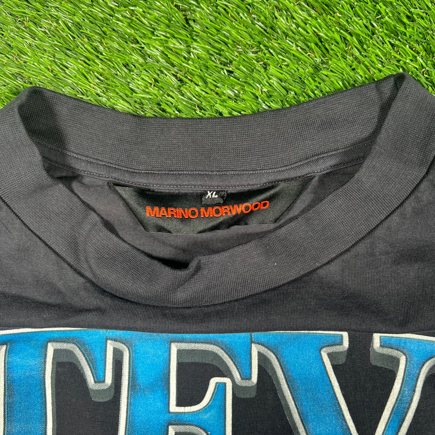 Marino Morwood Steve Jobs Rap Style Black Tee Size XL Used v6318