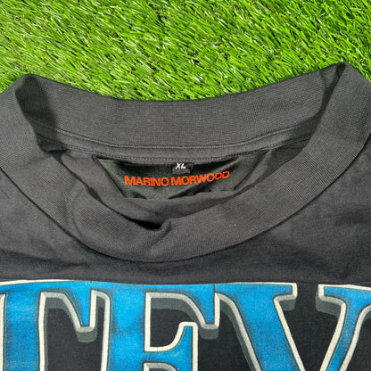 Marino Morwood Steve Jobs Rap Style Black Tee Size XL Used v6318