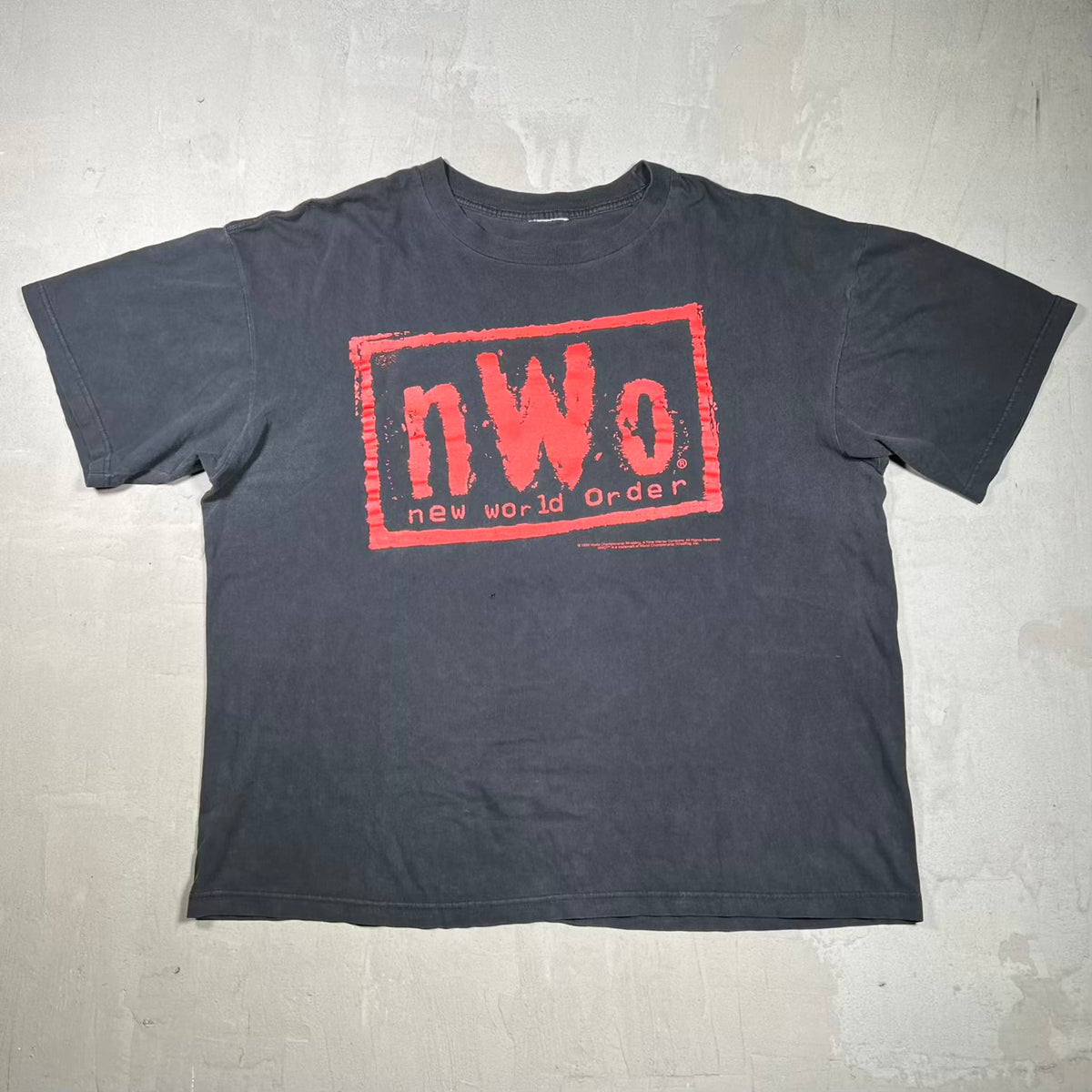 1998 WCW NWO "Bad Has Arrived And Its Here to Stay" Black Tee Size XL USED v20171