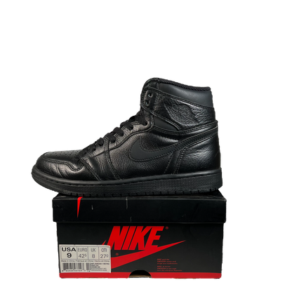 Jordan 1 High Black (2017) Size 9 USED s22512