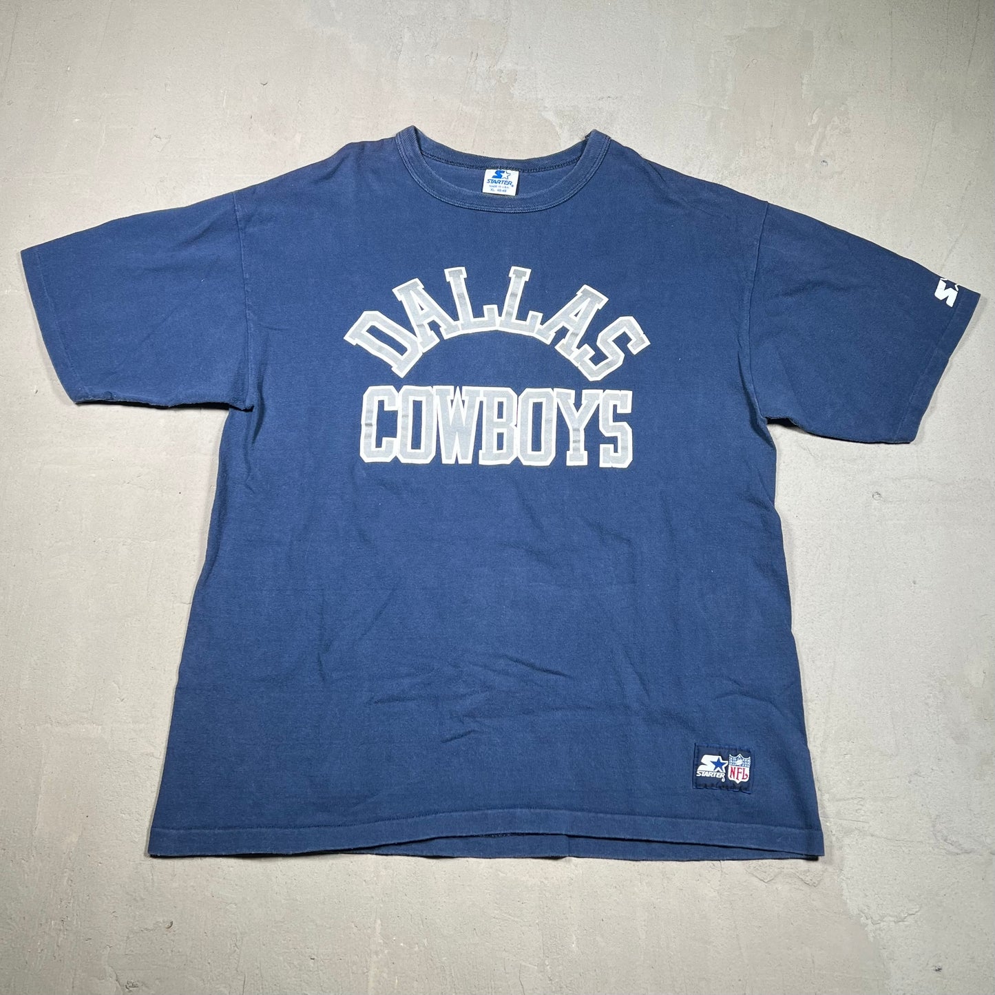 1990s Dallas Cowboys Starter Navy Blue Tee Size XL USED v16955