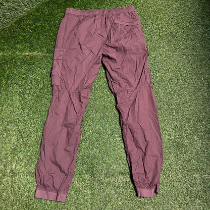 Stone Island Plum Cargo Pants Size 34 USED x14058