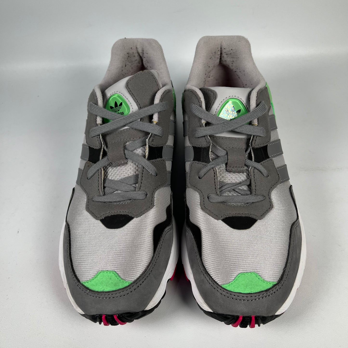 Adidas Yung-96 Grey Shock Pink (2018) Size 9.5 USED s19487