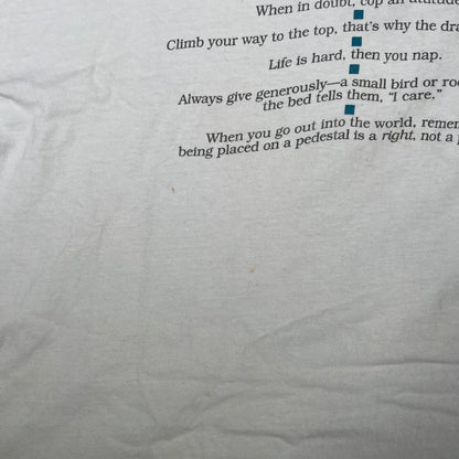 1992 White Cat Humor Tee Size XXL USED v17340