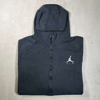 Jordan Tech Black Zip Up Hoodie Size 3XL USED v20250