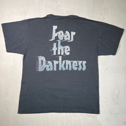1998 The Undertaker WWF Fear Darkness Black Tee Size Large USED v19532