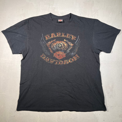 2017 Harley Davidson Rock N Roll City Cleveland Black Tee Size Large USED v19334