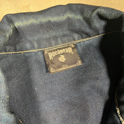Y2K Rocawear Denim Jacket Size XXL USED v19418