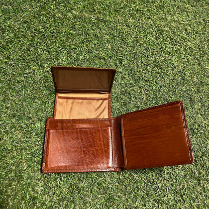 Y2K Christain Dior Bifold Brown Wallet USED x13987