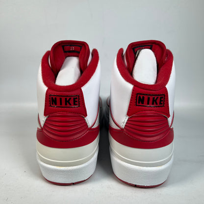 Jordan 2 White Red (2014) Size 8 NEW s22096
