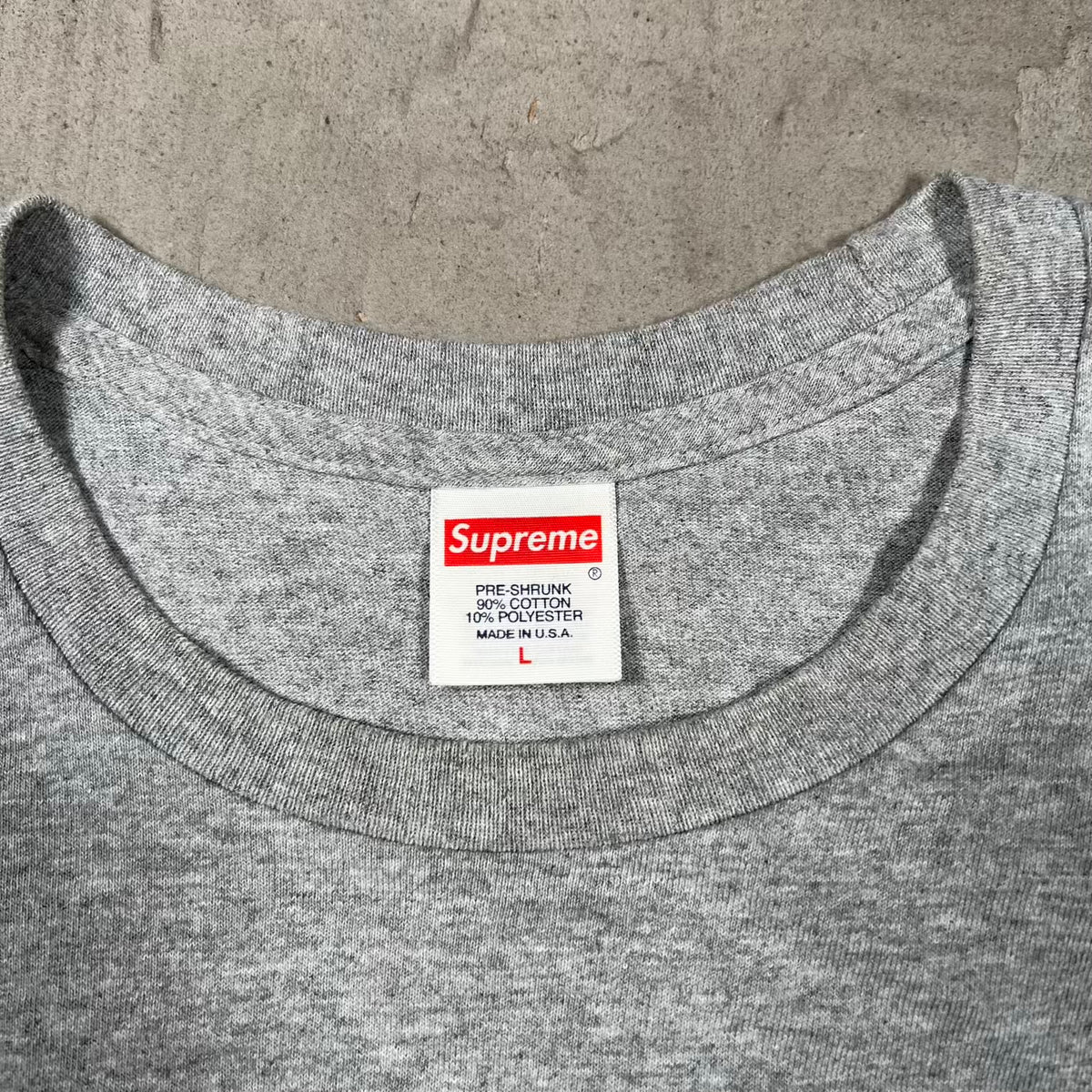 Supreme Andre 3000 Heather Grey Photo Tee Size Large USED x18492