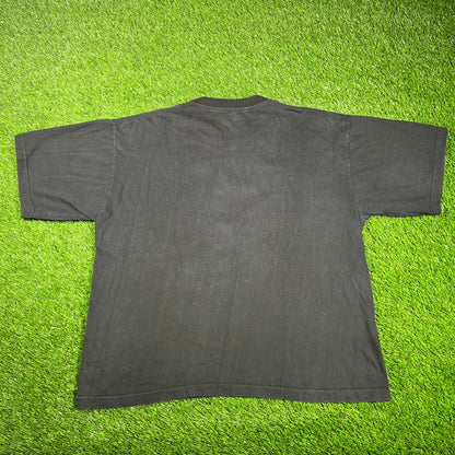 1990s Hard Rock Cafe Cancun Black Tee Size XL USED v17321