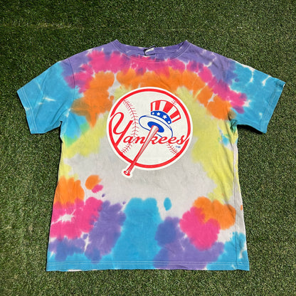 Eric Emanuel x Yankees Tie Dye Tee Size Small USED x14178
