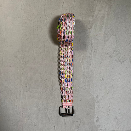 Greedy Unit Soda Cap MultiColor Belt USED x17657
