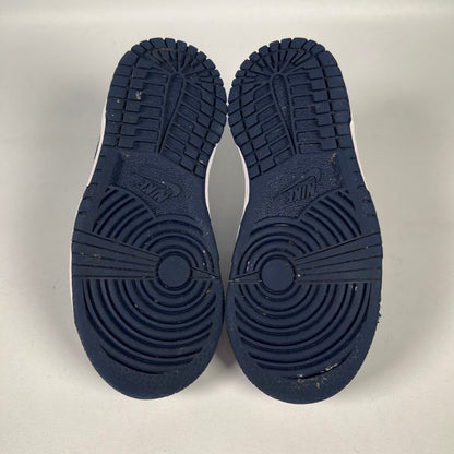 Nike Dunk Low White Midnight Navy (2024) Size 9c USED s19062