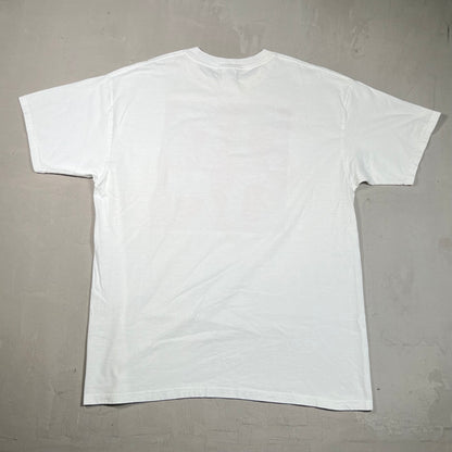 2002 Roling Stones 40th Anniversary White Band Tee Size XL USED v16325