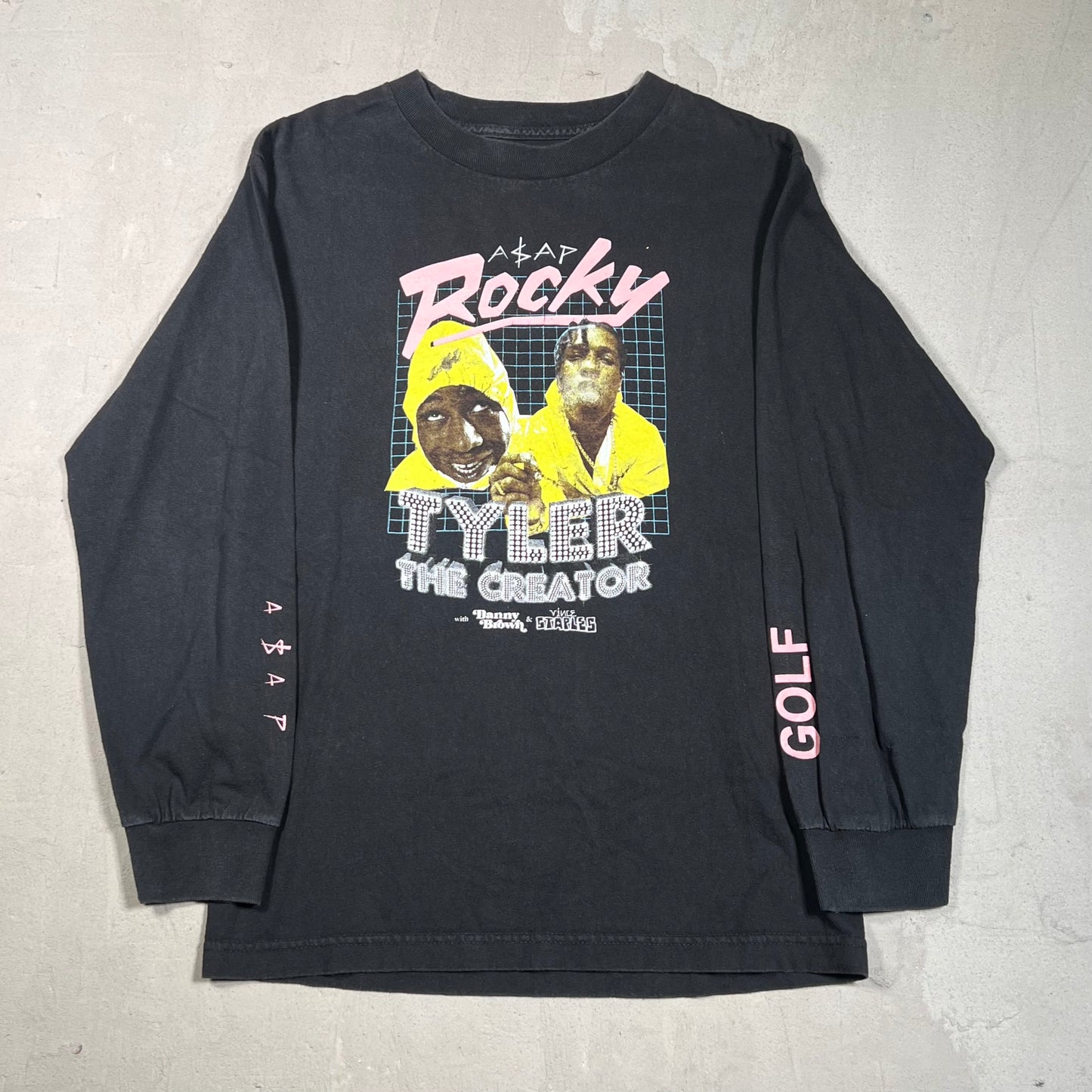 Asap Rocky x Tyler 2015 Tour Black Longsleeve Size Small USED x2463