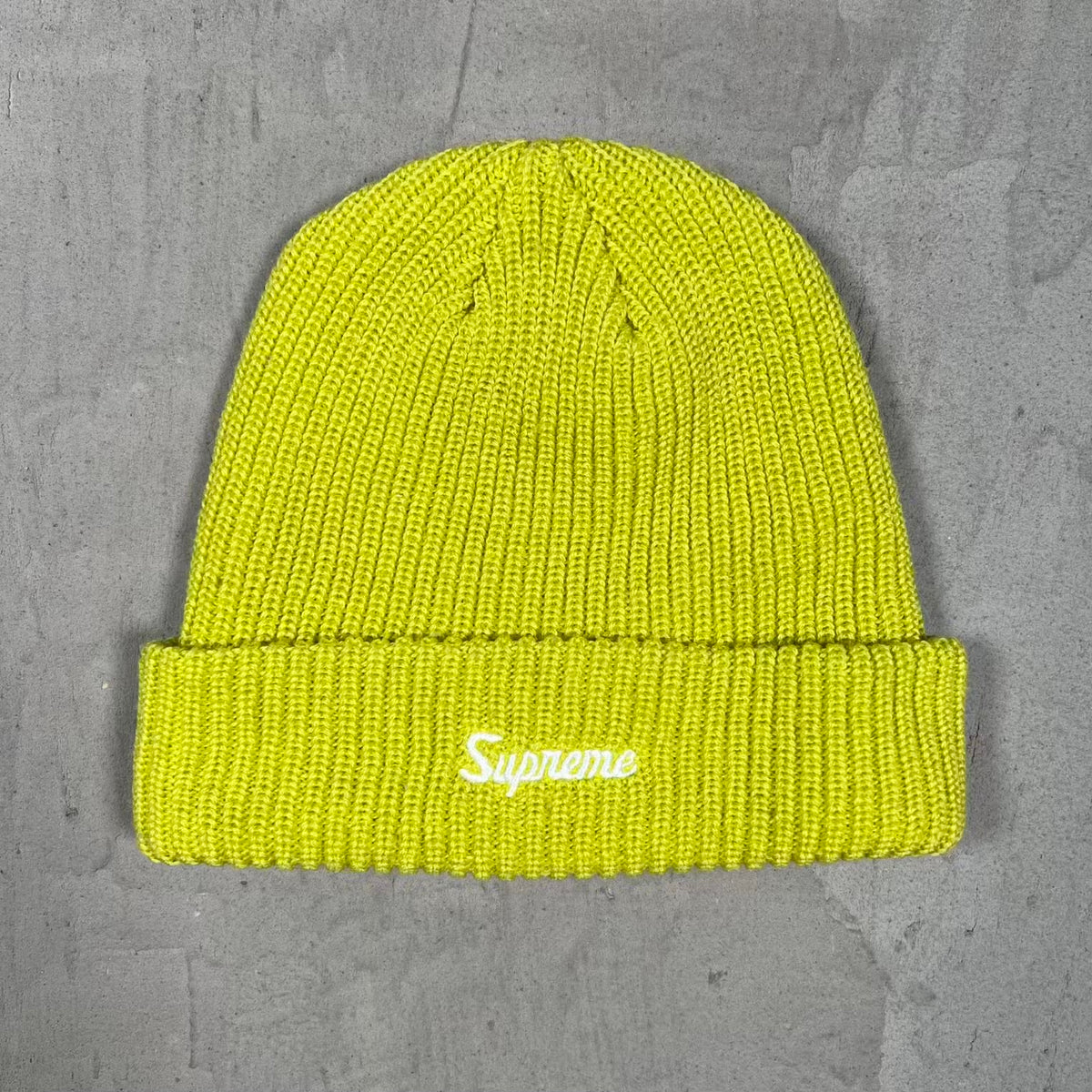 Supreme Loose Gauge Beanie Light Green (2021) USED x18081