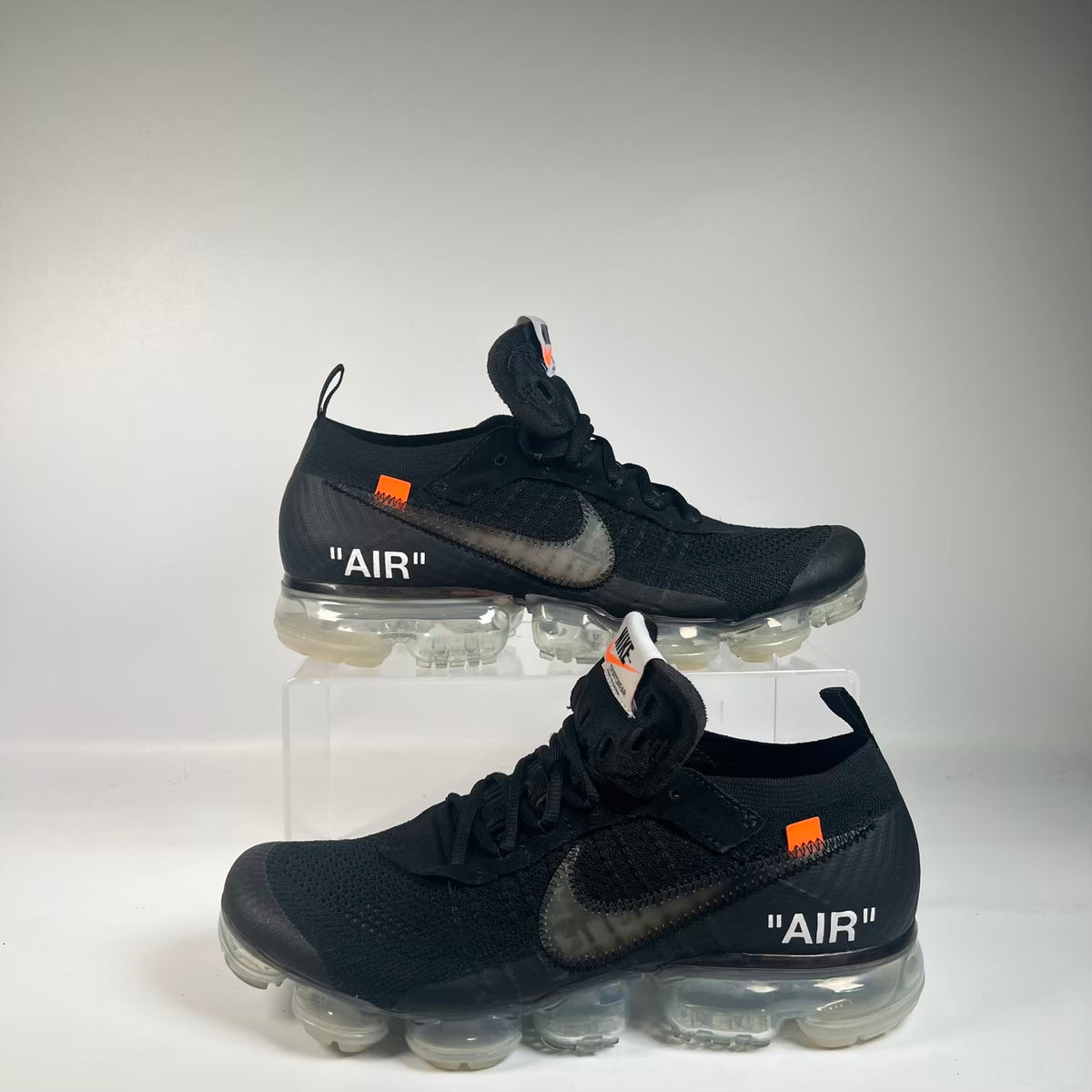 Nike Air VaporMax Off-White Black (2018) Size 9.5 USED s23640
