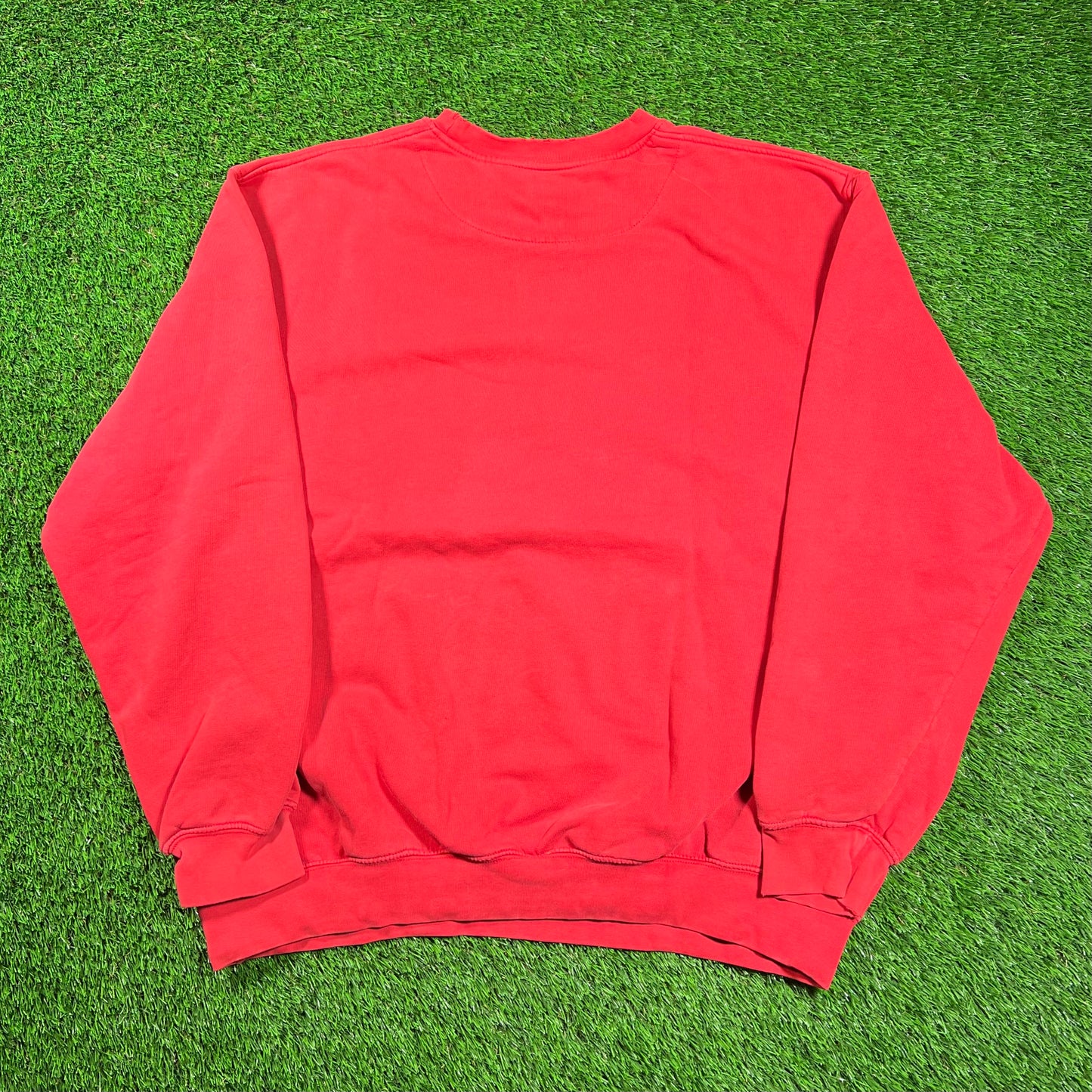 Y2K Nike White Swoosh Red Crewneck Size XL USED v18587