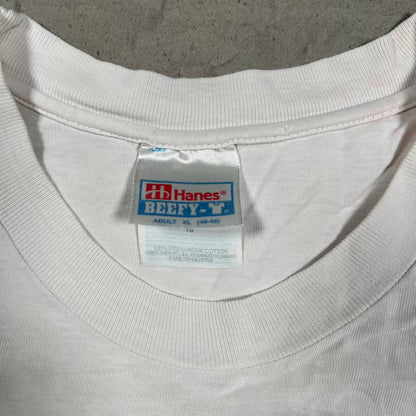 1997 Mind if I Smoke Care If I Die White Tee Size XL USED v20057