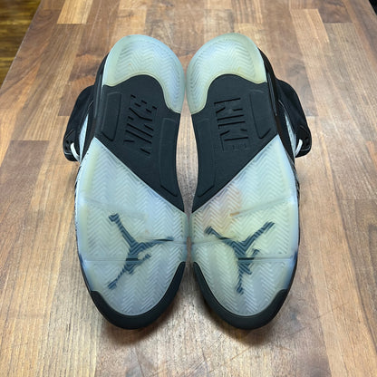 Jordan 5 Black Metallic Reimagined Size 8 USED S17034