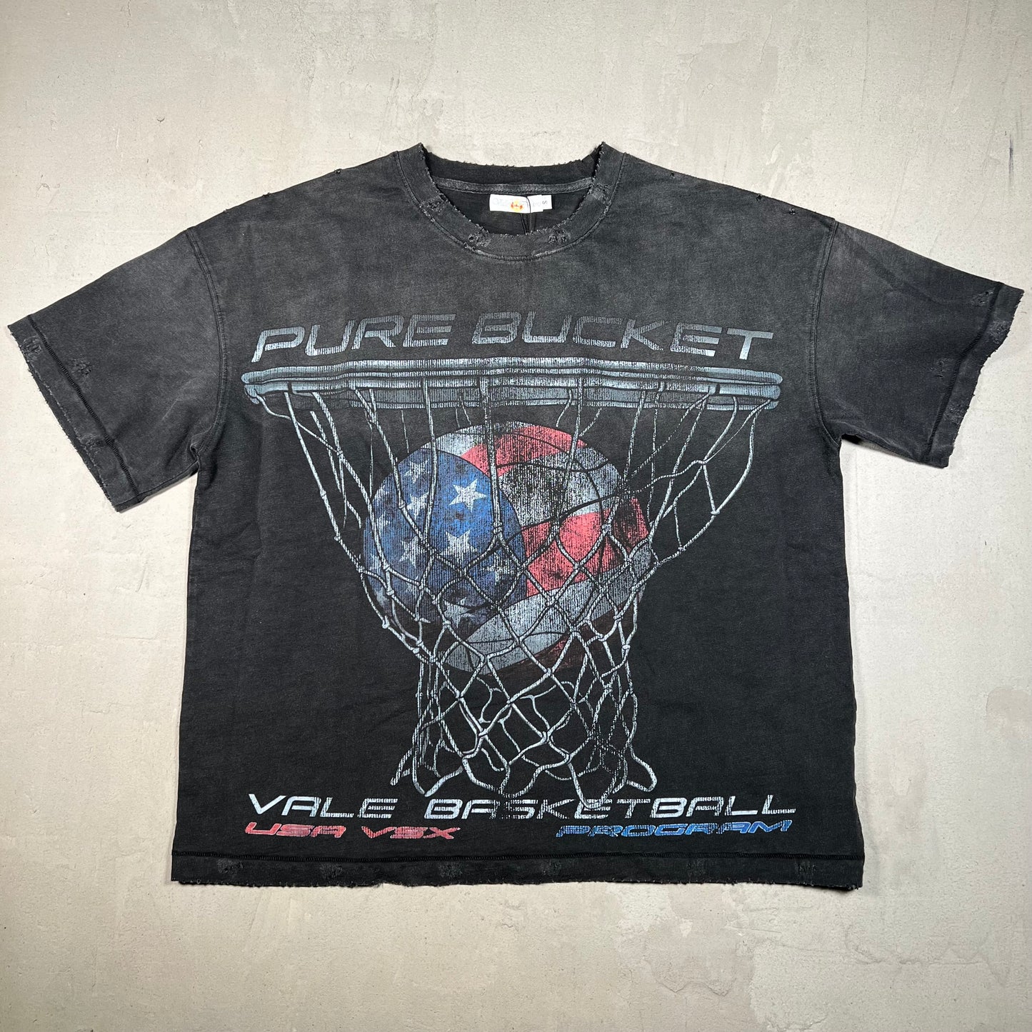 Vale Dreams "Pure Bucket" Black Tee Size Small NEW x17406