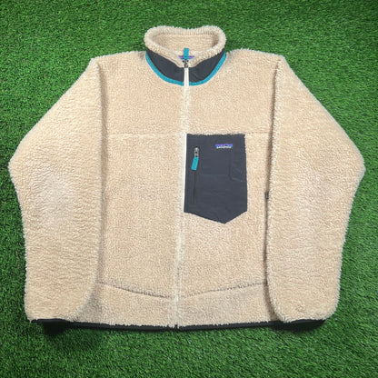 Patagonia Classic Retro-X Jacket Oatmeal and Black Size XL V18266