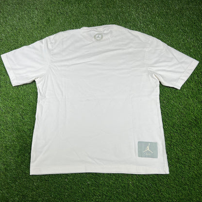 Jordan Union LA Air Jordan White Tee Size Medium USED x14666