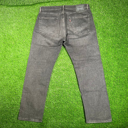 Levi's 505 Washed Black Jeans Size 36 USED v18026