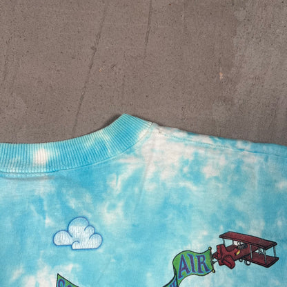 Grateful Dead Parachuting Sky Diving 1993 Blue Sky Tee Size XL USED v11471
