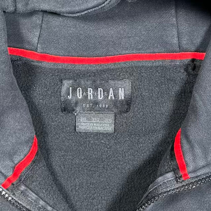 Jordan Tech Black Zip Up Hoodie Size 3XL USED v20250