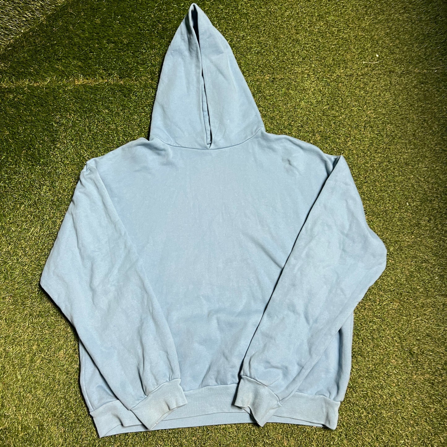 Drake Kanye West Free Hoover Blue Hoodie Size XL USED X13588