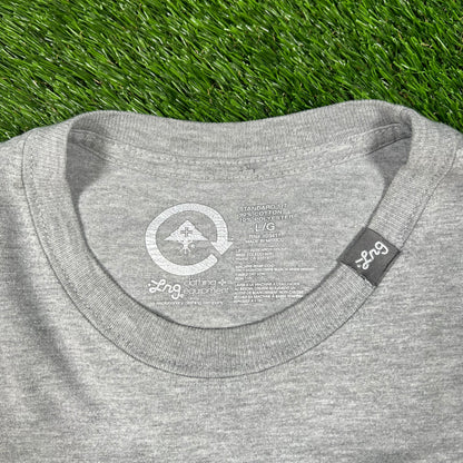 Y2K LRG Grey Tee Size Large USED v16648