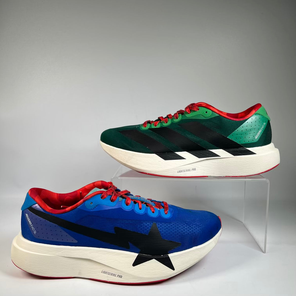 Adidas Adizero Evo SL Bape Green Multi (2026) Size 11 USED s23488