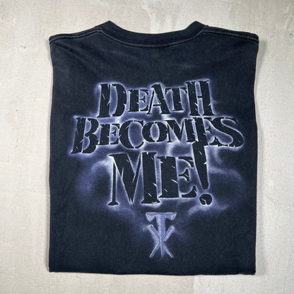 1997 Undertaker "Death Becomes Me!" Black Tee Size XL USED v17084
