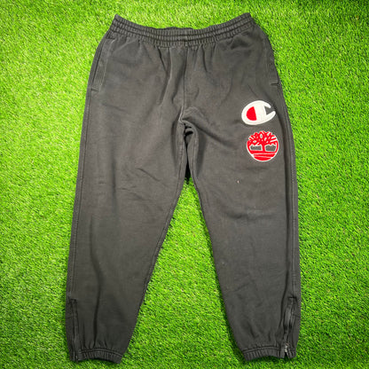 Champion Timberland Black Sweatpants Size XL USED v18759