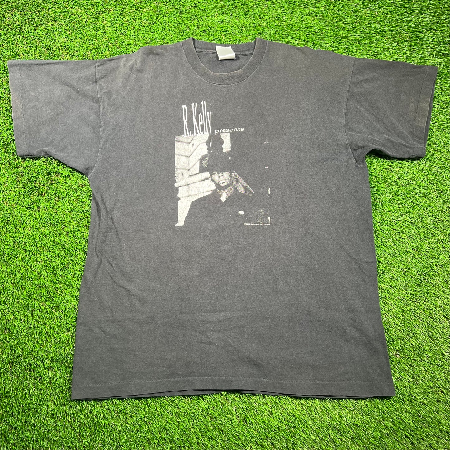 1996 R Kelly Presents Down Low Tour Black Tee Size XL USED v18666