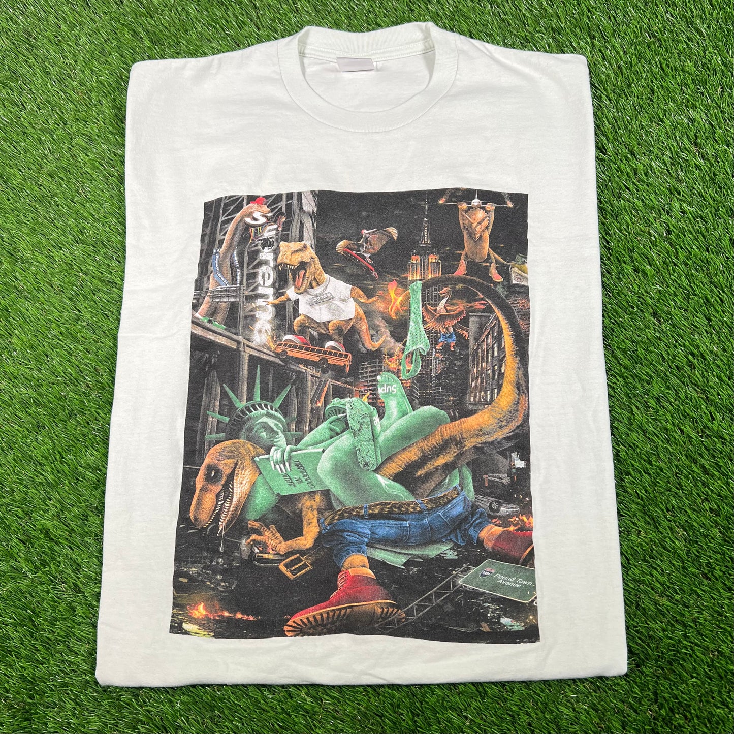 Supreme Pale Green T Rex Tee (2023) Size XL USED x15866